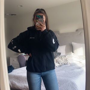 Shadow Hill Black Oversized Merch Hoodie